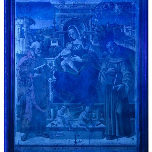Il dipinto osservato a luce UV 10