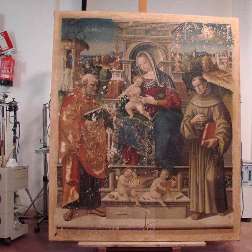 Vincenzo-Pagani-Madonna-con-Bambino-prove-pulitura-025